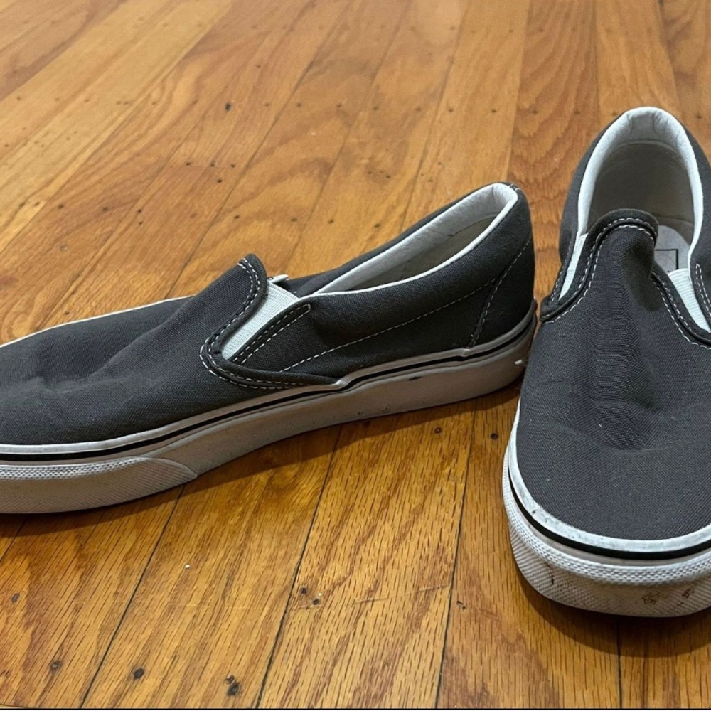 Gray Slip On Vans